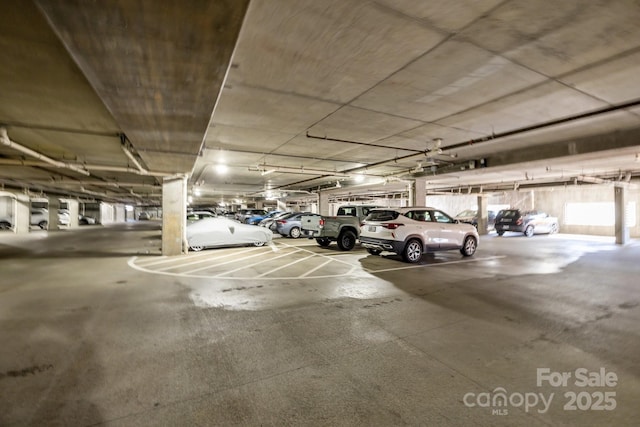 view of parking deck