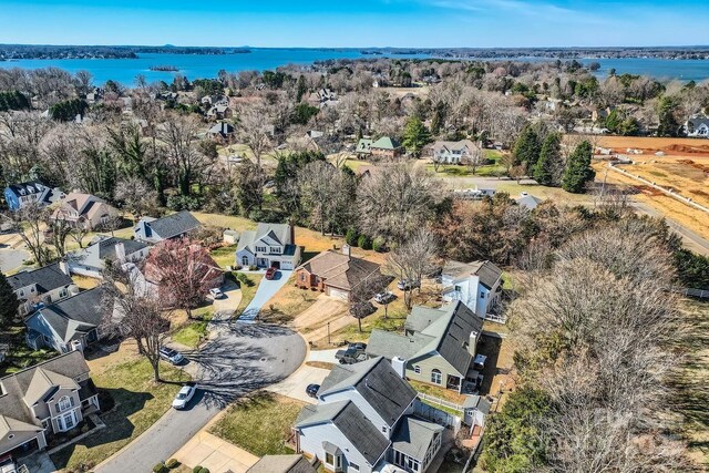 127 Lakewood Circle Dr, Mooresville, NC 28117 - birds eye view of property with a residential view and a water view