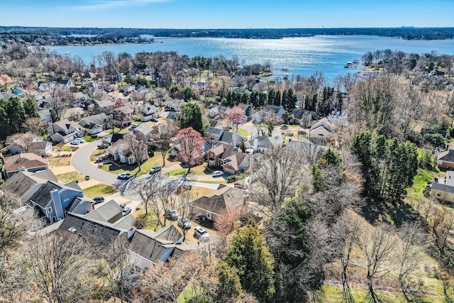127 Lakewood Circle Dr, Mooresville, NC 28117 - aerial view with a residential view and a water view