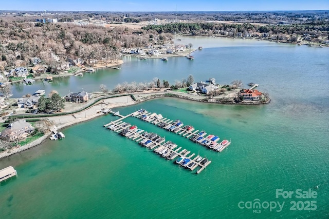 127 Lakewood Circle Dr, Mooresville, NC 28117 - birds eye view of property featuring a water view