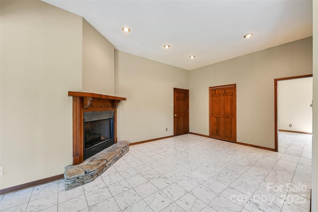 view of unfurnished living room