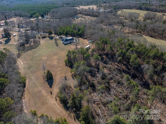 drone / aerial view featuring a rural view