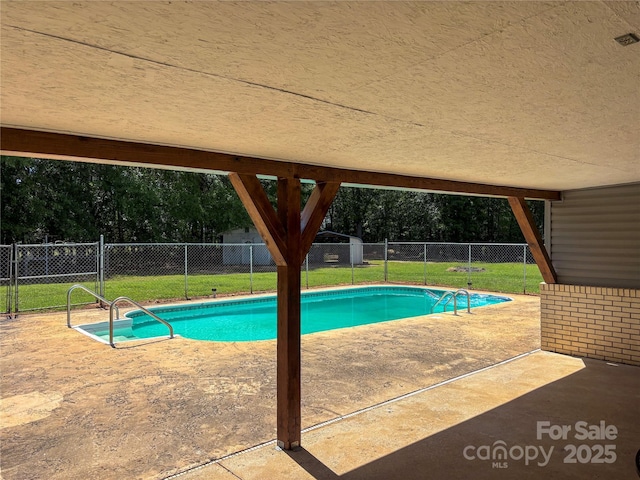 180 B And B Trl, Mooresboro, NC 28114 - view of swimming pool featuring a patio area and view of wooded area