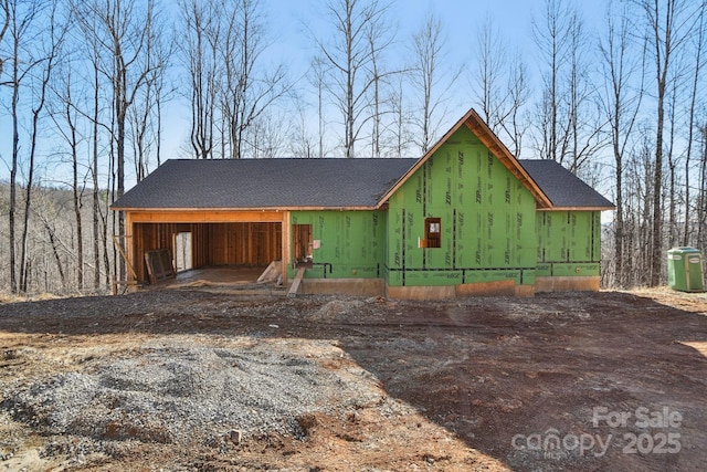 view of front of home