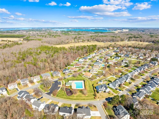 bird's eye view featuring a residential view