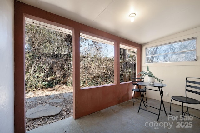 view of sunroom