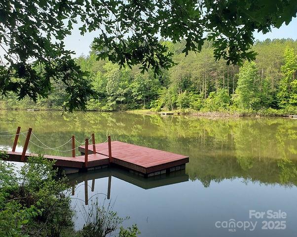 202 Panorama Dr, Nebo, NC 28761 - dock area with a water view and a view of trees