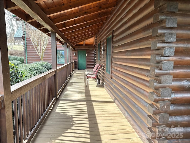 202 Panorama Dr, Nebo, NC 28761 - view of wooden deck