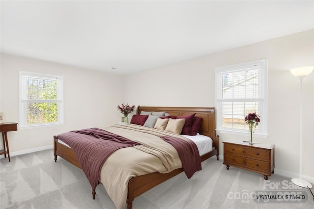 1133 Bloom Wood Ln, Matthews, NC 28105 - bedroom featuring baseboards and light carpet