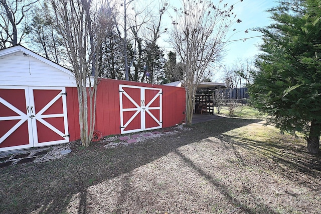 view of outbuilding