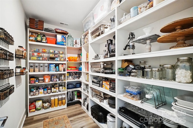 pantry with visible vents