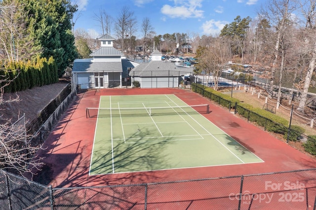 view of tennis court