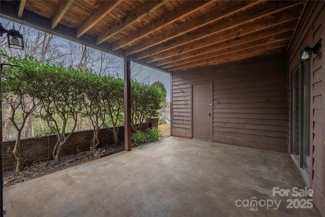 view of patio with fence