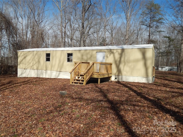 view of rear view of property