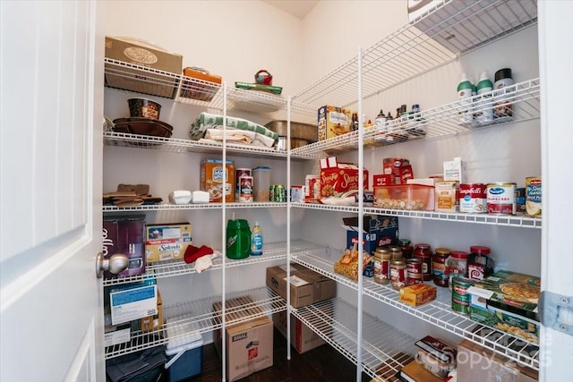 view of pantry