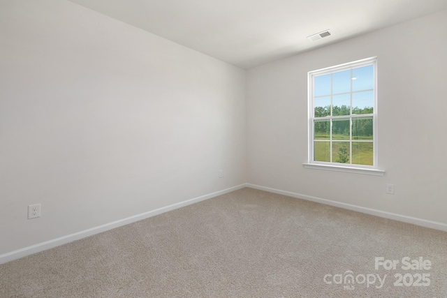 view of carpeted empty room