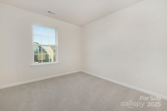 view of carpeted empty room