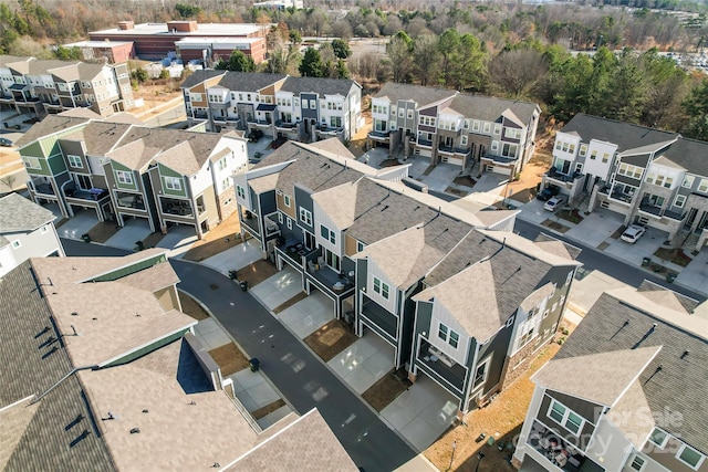 bird's eye view featuring a residential view