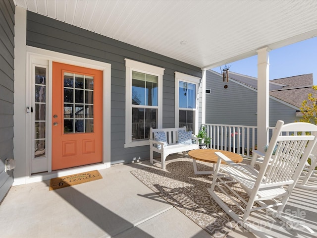 exterior space featuring a porch