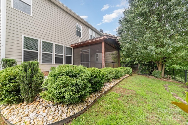 3004 Fallondale Rd, Waxhaw, NC 28173 - view of home's exterior with a sunroom