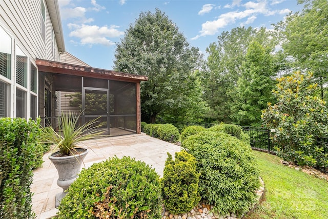 3004 Fallondale Rd, Waxhaw, NC 28173 - view of yard with a sunroom and a patio