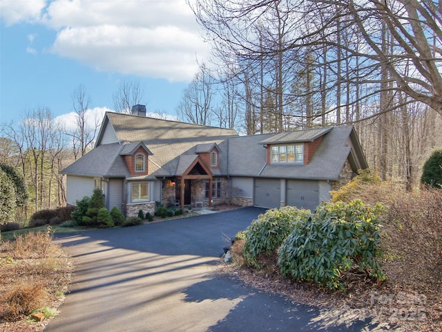 view of front of home featuring a garage