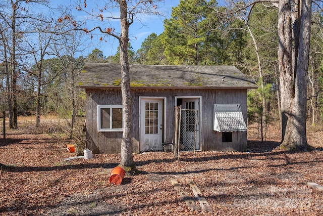 view of outbuilding featuring an outdoor structure