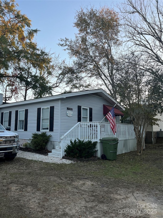 view of manufactured / mobile home