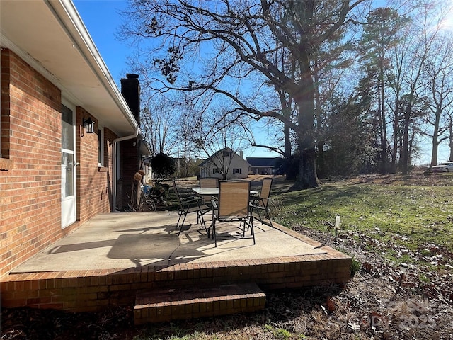 wooden deck featuring a patio