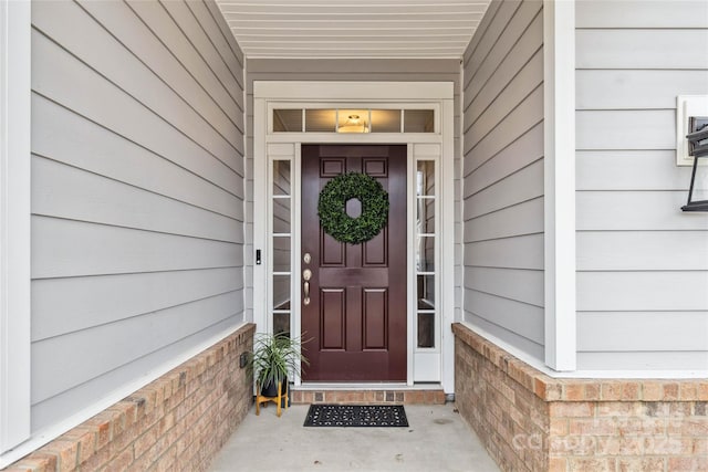 view of entrance to property