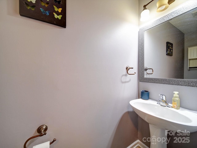 3841 Shasta Cir, Clover, SC 29710 - bathroom with baseboards and a sink