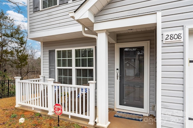 view of entrance to property