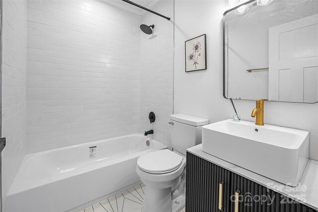 5825 Ruth Dr, Charlotte, NC 28215 - full bath with shower / washtub combination, vanity, and toilet
