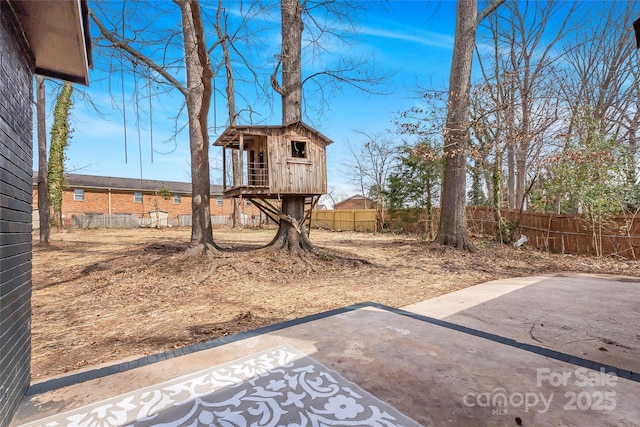 5825 Ruth Dr, Charlotte, NC 28215 - view of yard with a patio and a fenced backyard
