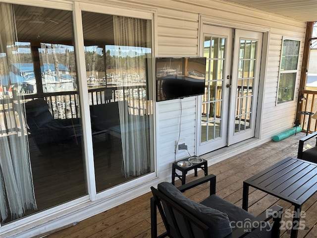 117 Badin Lake Cir, New London, NC 28127 - view of patio / terrace with french doors