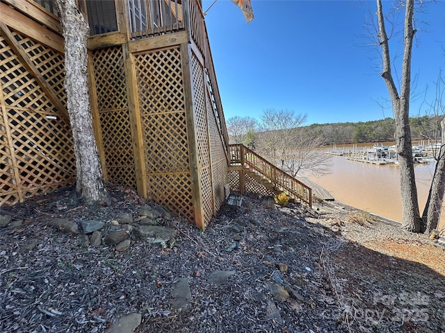 117 Badin Lake Cir, New London, NC 28127 - exterior details featuring stairs