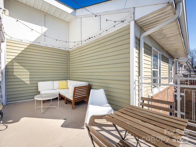 view of patio / terrace featuring outdoor lounge area