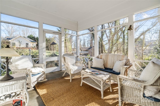 view of sunroom / solarium