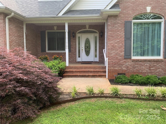912 Silver Charm Ln, York, SC 29745 - entrance to property featuring a shingled roof and brick siding