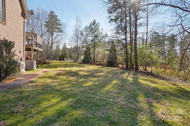 912 Silver Charm Ln, York, SC 29745 - view of green lawn featuring a wooden deck