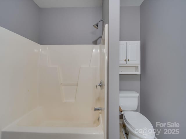 full bath with toilet and  shower combination