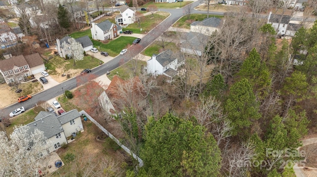 bird's eye view featuring a residential view