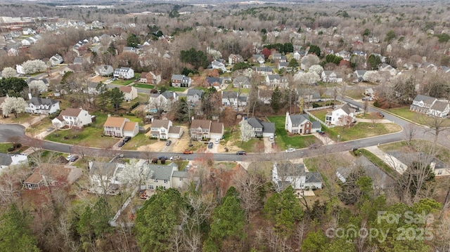 birds eye view of property featuring a residential view