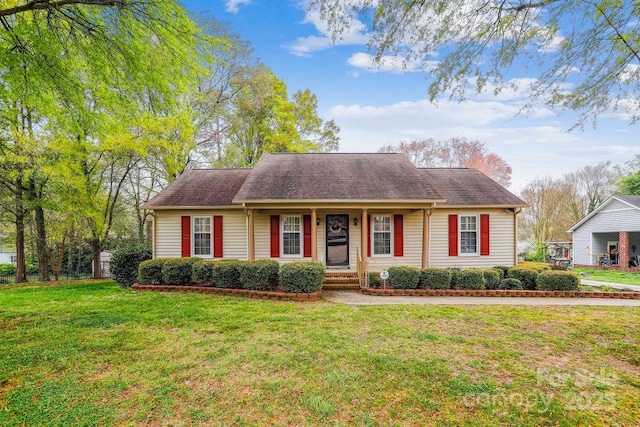 1007 Wentworth Dr, Kannapolis, NC 28081 - view of front of house with a front lawn and covered porch