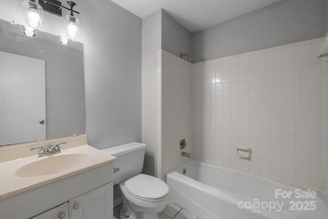 5948 Deveron Dr, Charlotte, NC 28211 - bathroom featuring bathtub / shower combination, toilet, and vanity