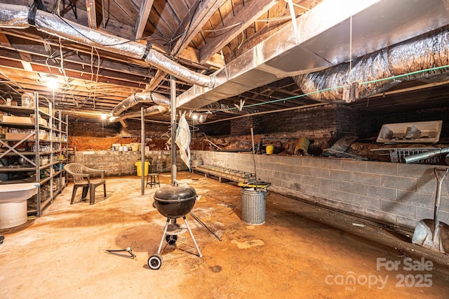 view of wine cellar