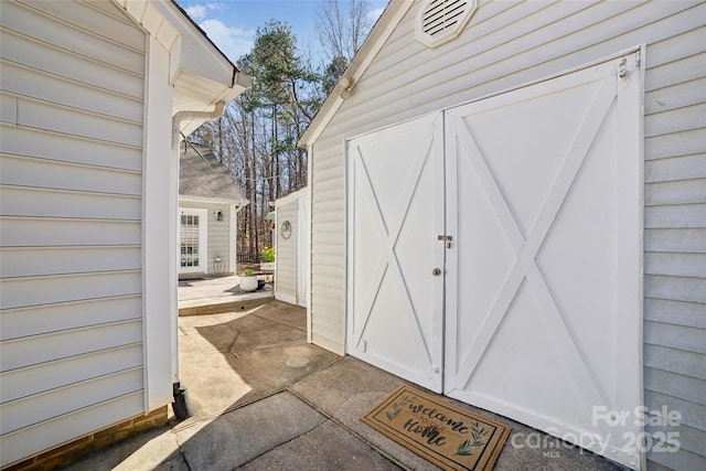 view of outbuilding with an outdoor structure