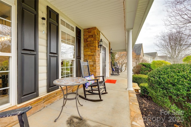 view of patio / terrace featuring a porch