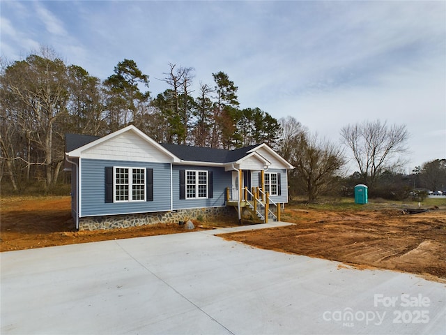 view of ranch-style home