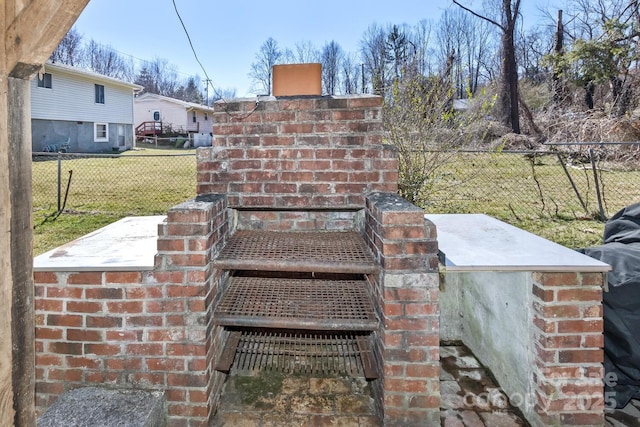 exterior details with fence